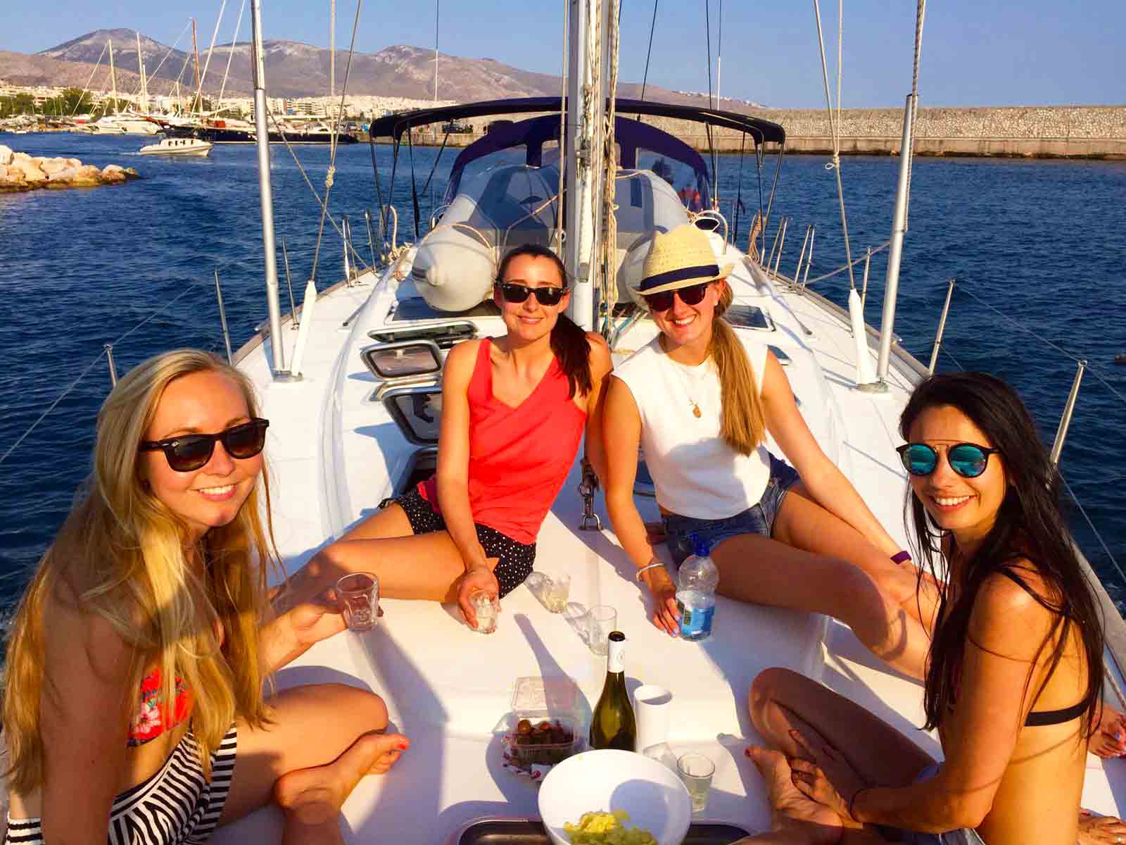 Five friends sail the Greek Islands